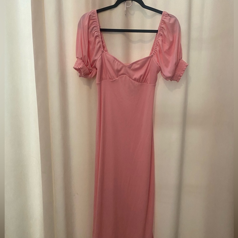 Free People Beach Bel Air Midi Dress Size XS in Pink NWT - Picture 3 of 7